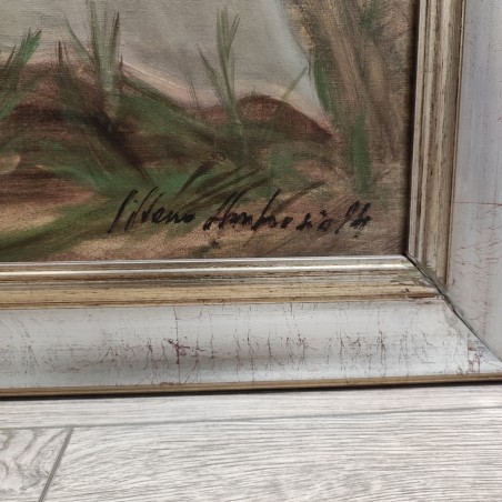 Quadro olio su tela Silvano D'Ambrosio Ruah - Soffio 1994 - 100x120 cm