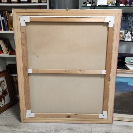 Quadro olio su tela Silvano D'Ambrosio Ruah - Soffio 1994 - 100x120 cm