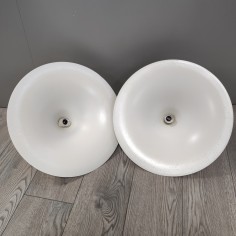 Coppia lampade a sospensione Semi per Fog & Mørup forma a trombone d. 46 cm 2