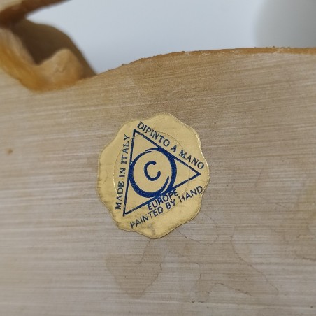 Lotto di 7 statuine di cani in ceramica e piatto da esposizione