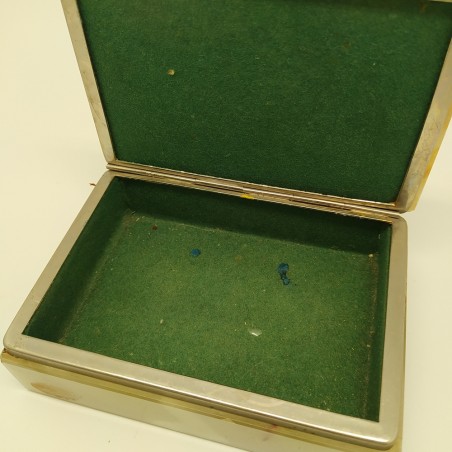 Scatola porta gioie in alabastro anni 70 misure 13,5x9,5x4,5 cm