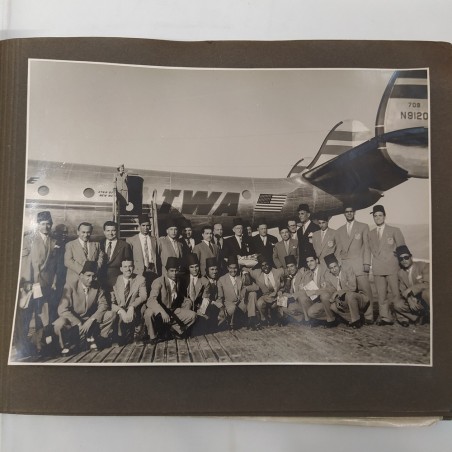 Album fotografico Copue d'Amitie Egypte Italie Turquie Grece - Athens Mai 1949
