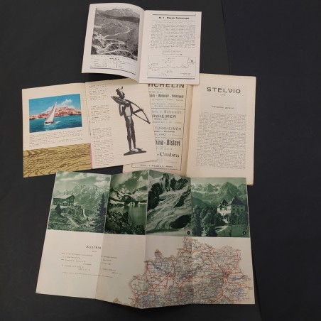 10 tra opuscoli, pieghevoli, libretti promo turismo anni tra il 1905 e il 1956
