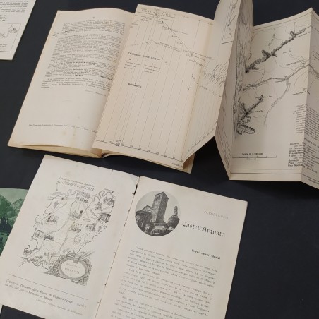 10 tra opuscoli, pieghevoli, libretti promo turismo anni tra il 1905 e il 1956