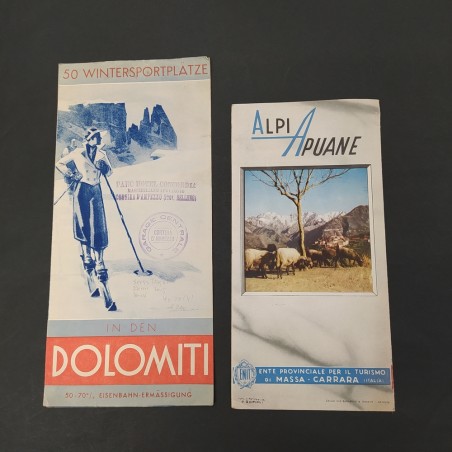 10 tra opuscoli, pieghevoli, libretti promo turismo anni tra il 1905 e il 1956