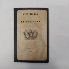 Libretto L'Enciclica e la montagna Modena 1850 12x19 cm