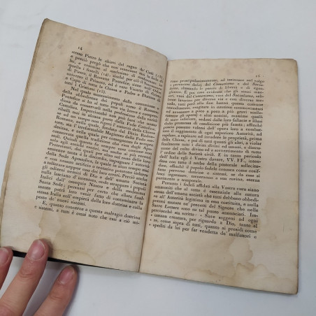 Libretto L'Enciclica e la montagna Modena 1850 12x19 cm
