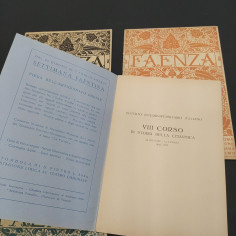 Lotto di 4 volumetti Faenza Museo delle ceramiche 1935 2