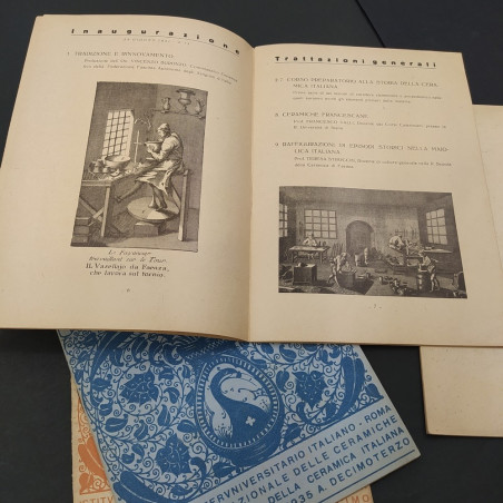 Lotto di 4 volumetti Faenza Museo delle ceramiche 1935