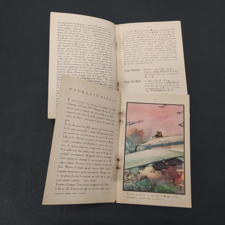 Due libretti bibliotechina Marzotto Le conquiste Aviazione & Medaglie d'oro AOI