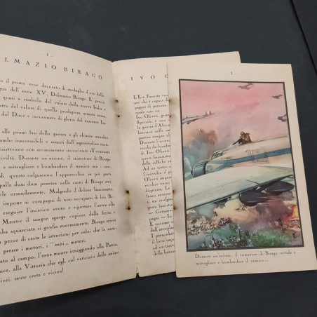 Due libretti bibliotechina Marzotto Le conquiste Aviazione & Medaglie d'oro AOI
