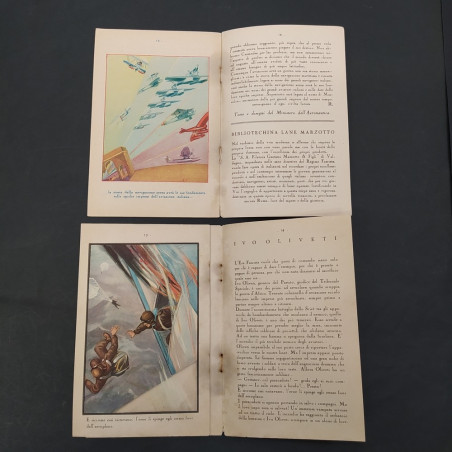 Due libretti bibliotechina Marzotto Le conquiste Aviazione & Medaglie d'oro AOI