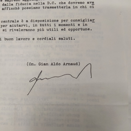 4 lettere e un telegramma Democrazia Cristiana Fanfani, Forlani, Zaccagnini
