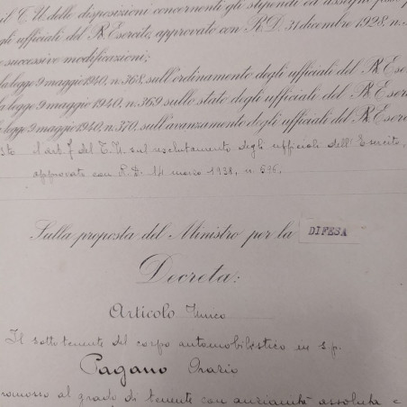 Repubblica Italiana decreto Capo dello Stato firma De Nicola 1947