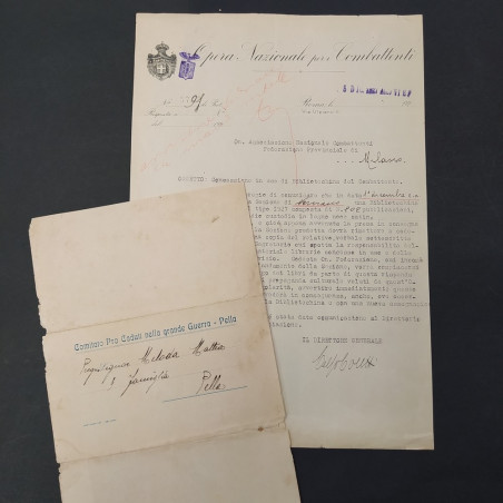 Lotto di 7 documenti militari perido dal tardo 800 al 1941