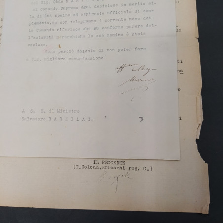 Lotto di 7 documenti militari perido dal tardo 800 al 1941
