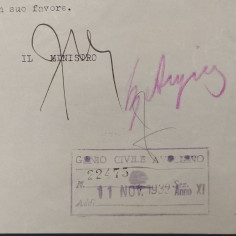 Documento Ministero dei Lavori Pubblici 10 nov. 1932 2