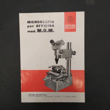 Catalogo microscopio per Officina mod. M.O.M. Officine Galileo