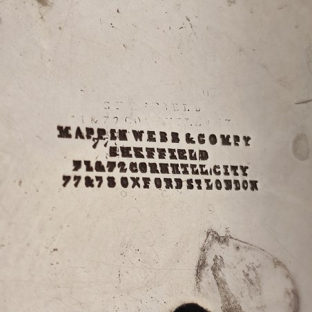 Coppa argento Sheffield a due manici epoca vittoriana 1865