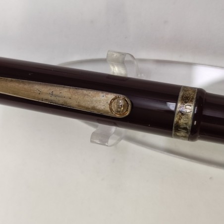 Penna stilografica Pineider fusto resina rosso bordeaux pennino bicolore nuova