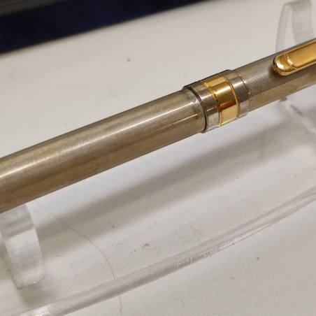 Penna a sfera ballpoint Marlen mod. Van Gogh fusto argento nuova