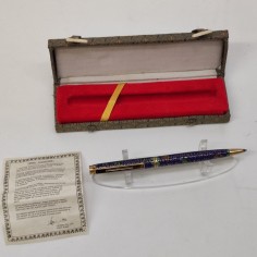 Penna a sfera Cloisonné di Pechino usata, refill secco, da sostituire 2