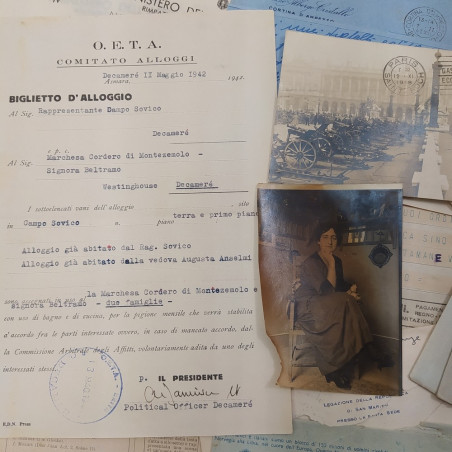 Blocco 30 documenti Marchesa Maria Alessandra Cordero di Montezemolo