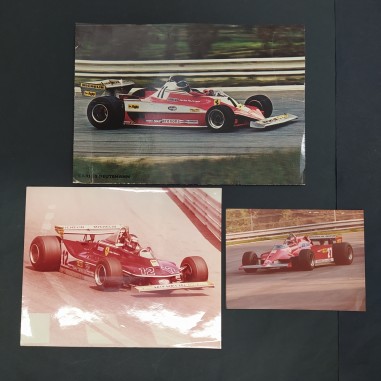 Lotto di 3 fotografie originali F1 Ferrari 312 T3 e 126 CK  1978/79 e 1980