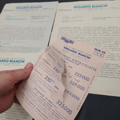Lotto di 4 circolari ditta biciclette Edoardo Bianchi anni 40/50 2