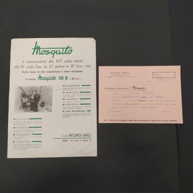 Volantino Mosquito 38 B 49 cc e buono ordinazione motore 1947