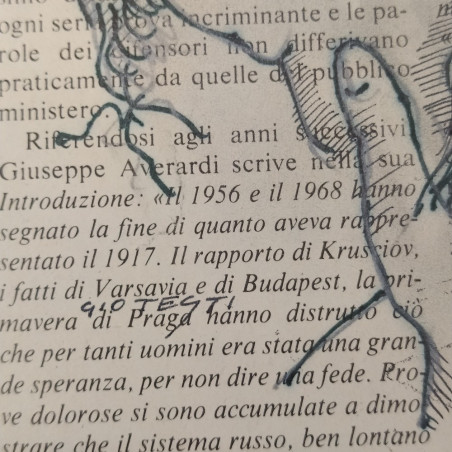 Caricature di Massimo Gorkij e Donat Cattin eseguite da Gio Testi di Fidenza