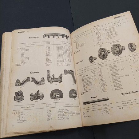 Rasspe katalogo Nr. 35 ricambi per falciatrici , trattori voltafieni 1957