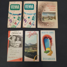 Lotto di 13 cataloghi pieghevoli Austria, tirolo e Francia anni 60/70 2