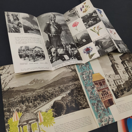 Lotto di 13 cataloghi pieghevoli Austria, tirolo e Francia anni 60/70