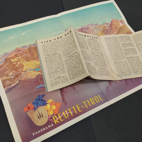Lotto di 13 cataloghi pieghevoli Austria, tirolo e Francia anni 60/70