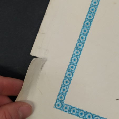 Diploma con autografo stampato Fidel Castro 1981