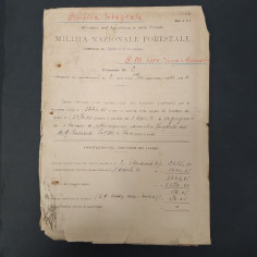 Fascicolo milizia foreste Bacino Montano torrenti Scoltenna e Basso Leo 1930/40 2
