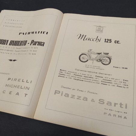Moto Club Parma Programma II° Prova Campionato Italiano Motociclismo 1952