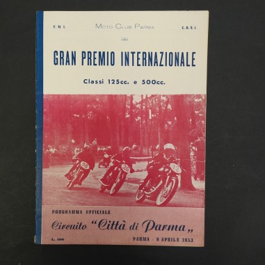 Moto Club Parma Programma Gran Premio Internazionale Motociclismo 1953