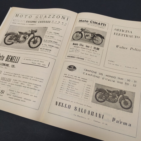 Moto Club Parma Programma Gran Premio Internazionale Motociclismo 1953