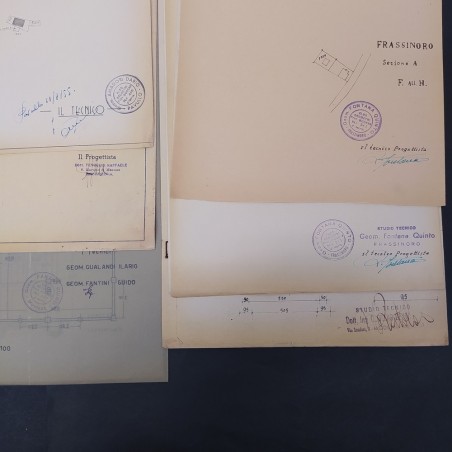 Accumulo progetti per costruzioni rurali comuni provincia di Modena anni 50