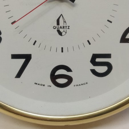 Orologio da parete al quarzo marca Bayard diam. 25 cm Made in France