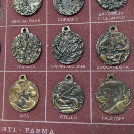 Collezione 27 medaglie opere di Verdi manca Giovanna D'Arco