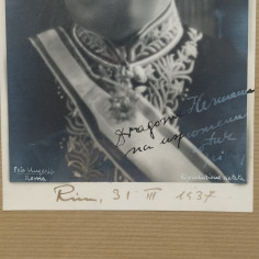 Foto origianale anno 1937 con nobile non identificato con dedica 2