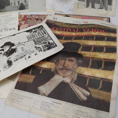 Blocco brochure, locandine Giuseppe Verdi + 2 dischi autografati Carlo Bergonzi 2