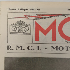 Rivista MCP Moto Club Parma 2 Giugno 1934 II XII Numero unico 2