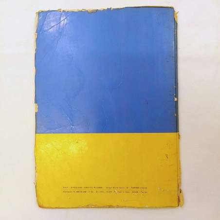Catalogo parti di ricambio per carrozzeria Fiat 500, 1° ed. 1972. Mediocre
