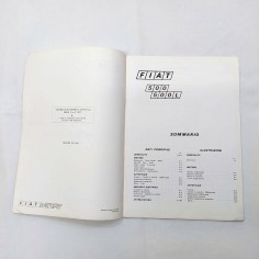 Fiat Fascicolo dati per le riparazioni modelli 500, 1972. Macchie di officina 2