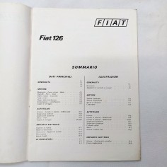 Fiat 126 - Fascicolo dati per le riparazioni, 1972. Macchie e pieghe 2