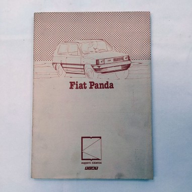 Libretto dati tecnici Fiat Panda 30-45, 1979. Ingiallimenti e macchie in coperti